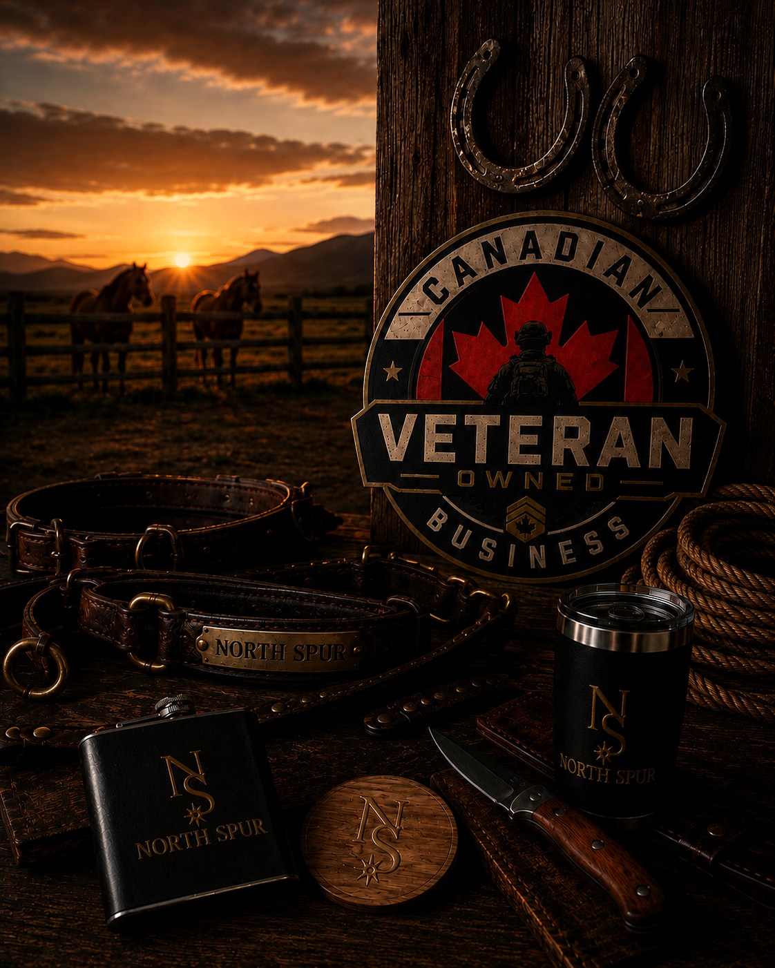 North Spur veteran-owned western goods with Canadian ranch details